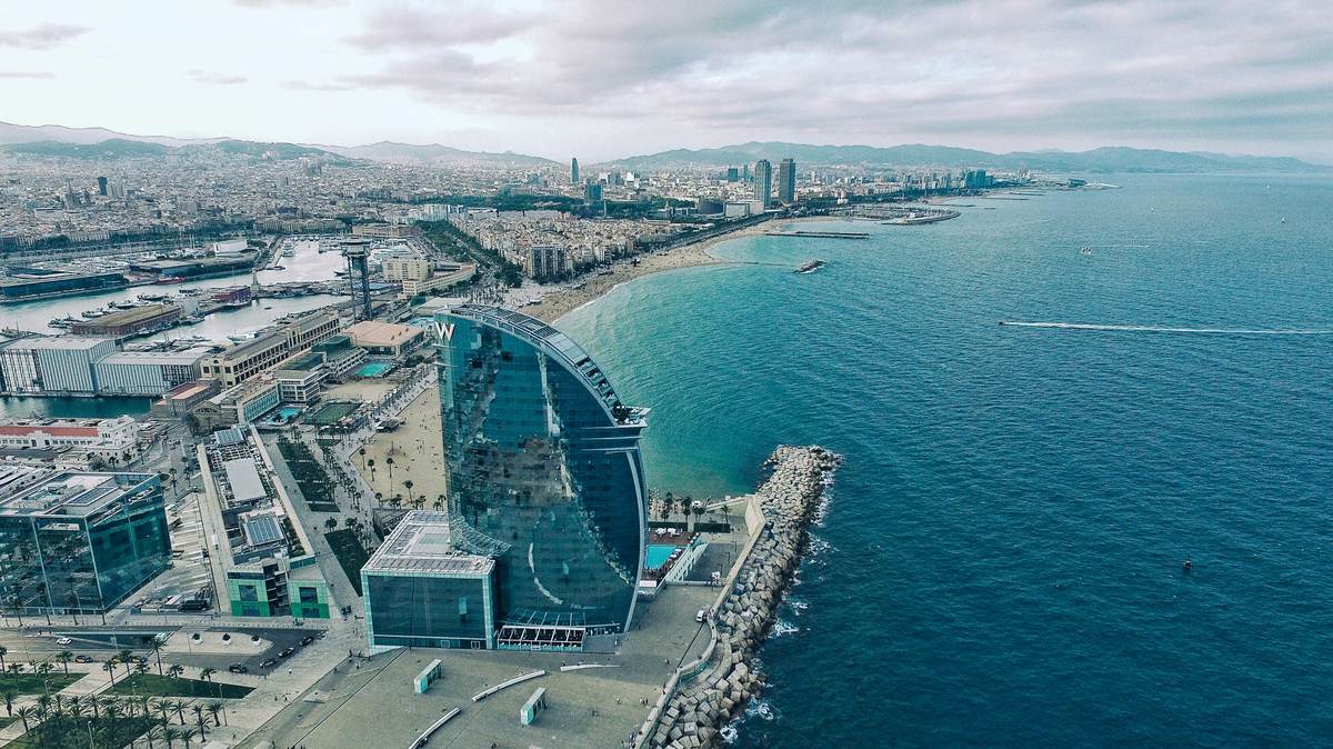 Vue aérienne Barcelone